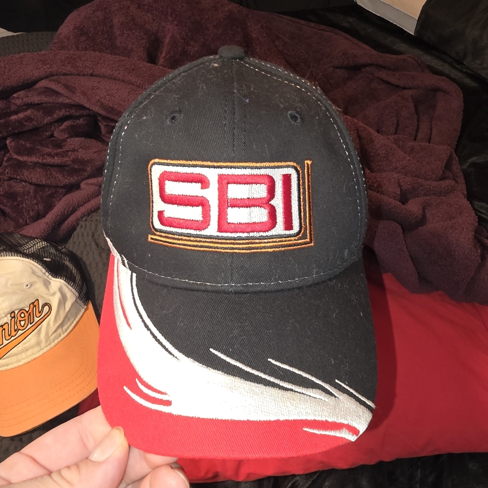 Black and Red SBI Cap
